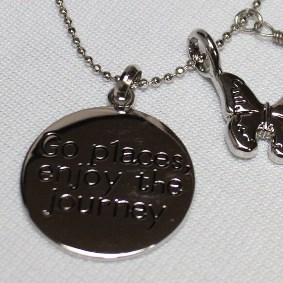 NWT Artful Expressions "Go places, enjoy the journey" Necklace - Picture 9 of 10